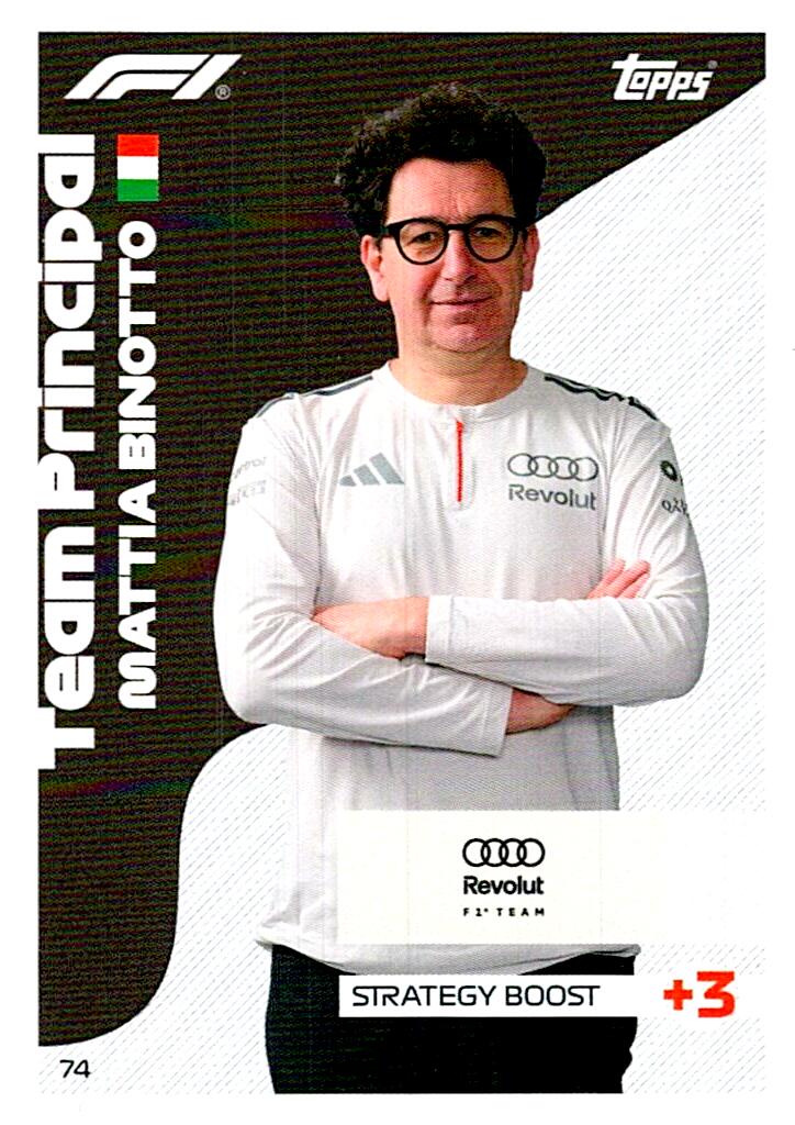 TURBO ATTAX FORMULA 1 2026 MATTIA BINOTTO Nº74