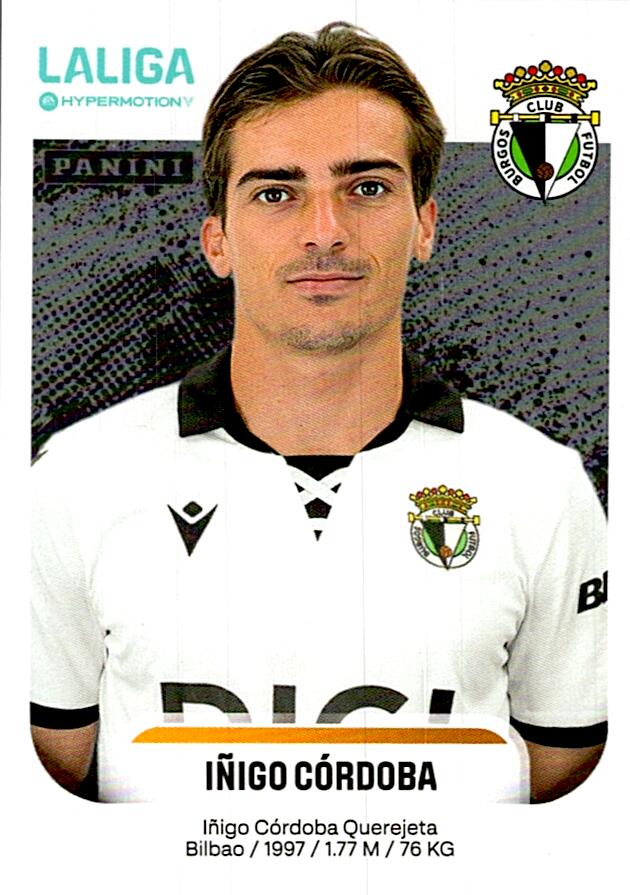 LALIGA HYPERMOTION 2025-26 IÑIGO CORDOBA BURGOS Nº72