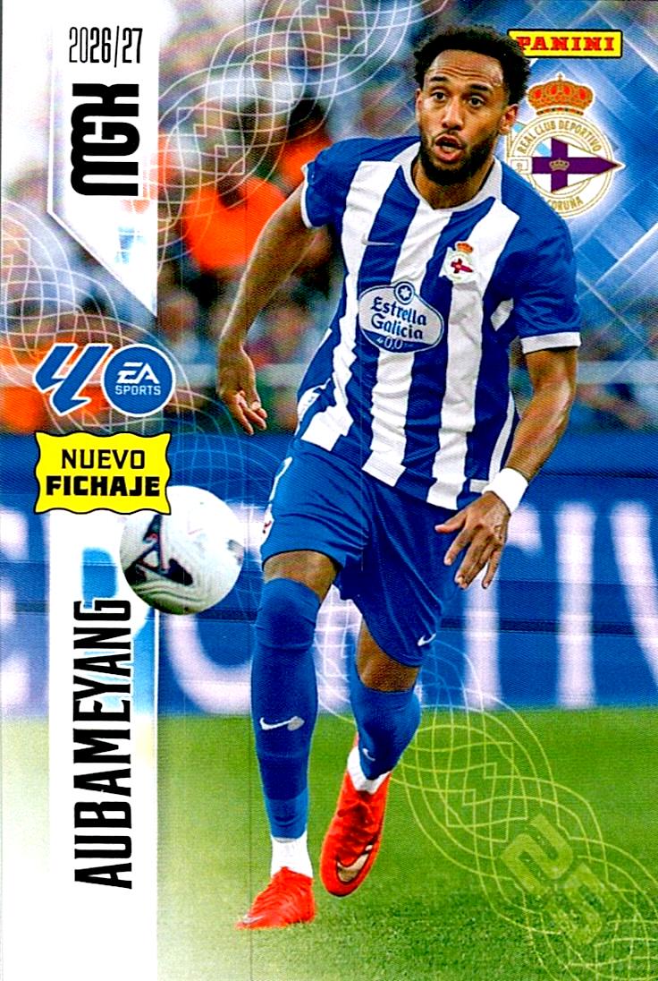MEGACRACKS 2026/2027 AUBAMEYANG NUEVO FICHAJE Nº485 SEGUNDA EDICION