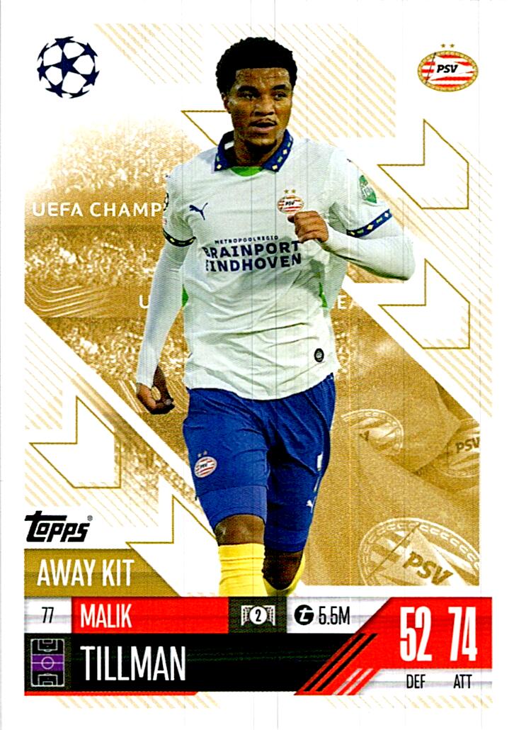 Match Attax Extra 2025 Malik Tillman nº77