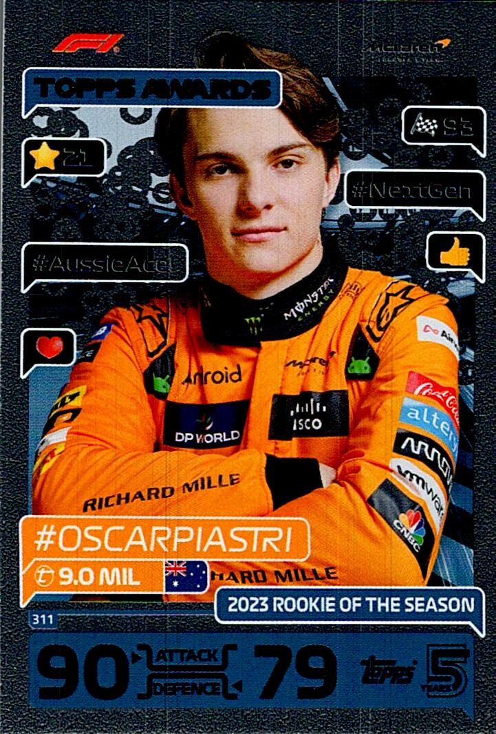 TOPPS TURBO ATTAX 2024 Nº311