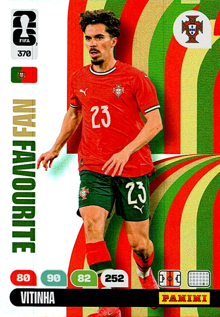 ADRENALYN WORLD CUP 2026 VITINHA PORTUGAL FANS FAVOURITE Nº370