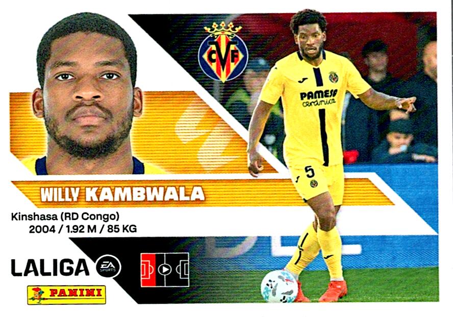 LIGA ESTE 2026/2027  VILLAREAL CF KAMBWALA Nº8A