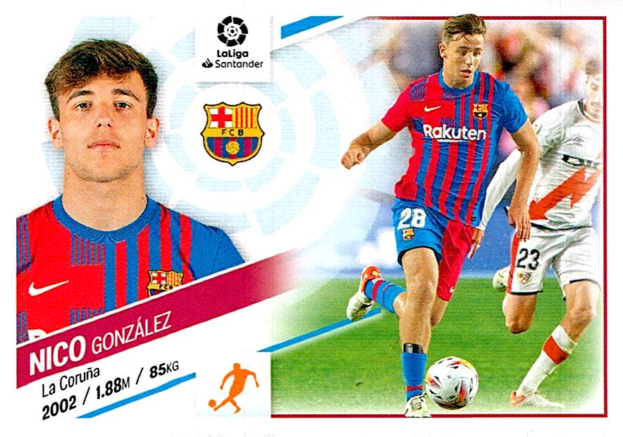 Cromo Liga Este 2022/2023 NICO FC BARCELONA Nº13