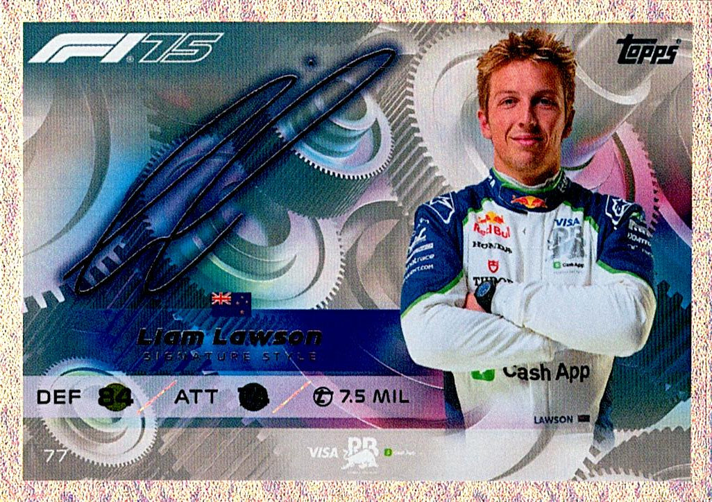 Turbo Attax 2025 LIAM LAWSON AUTO nº77