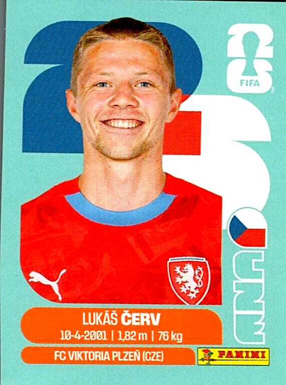 STICKERS FIFA WORLD CUP 2026 LUKAS CERV NºCZE 11