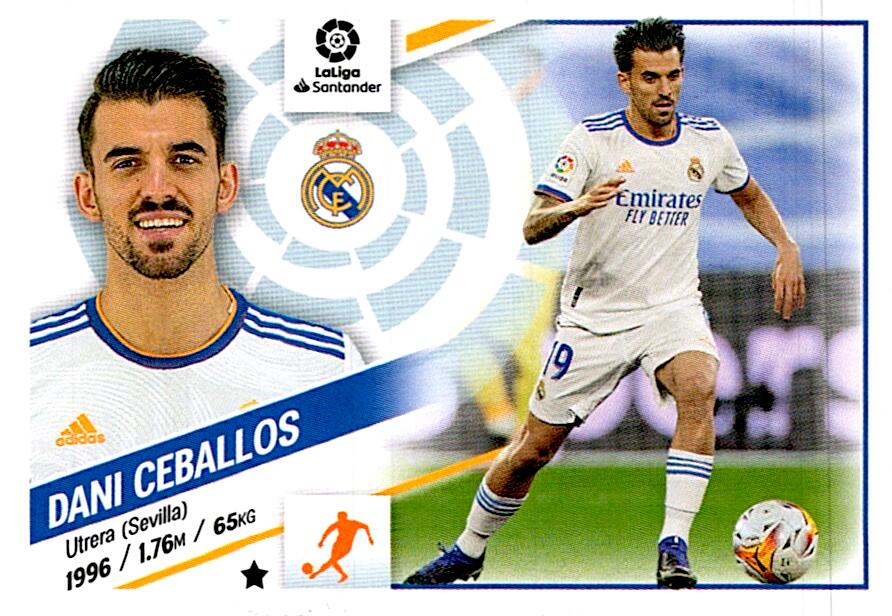 Cromo Liga Este 2022/2023 DANI CEBALLOS COLOCA Nº10BIS TERCERA EDICION