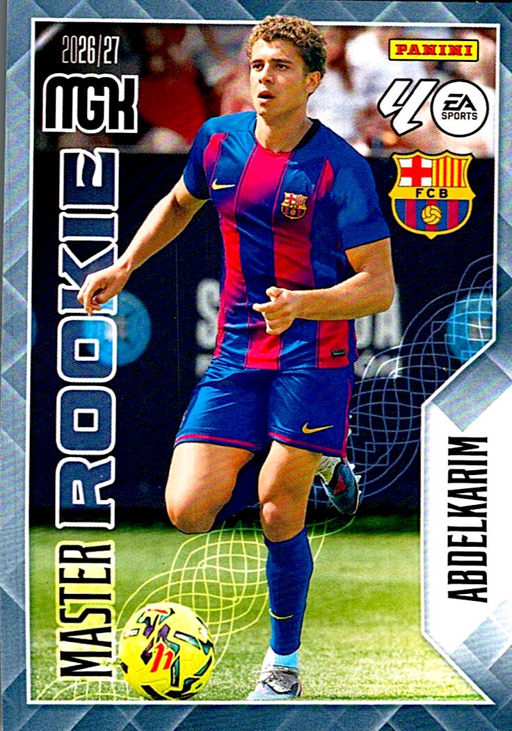 MEGACRACKS 2026/2027 MATER ROOKIE ABDELKARIM FC BARCELONA Nº406