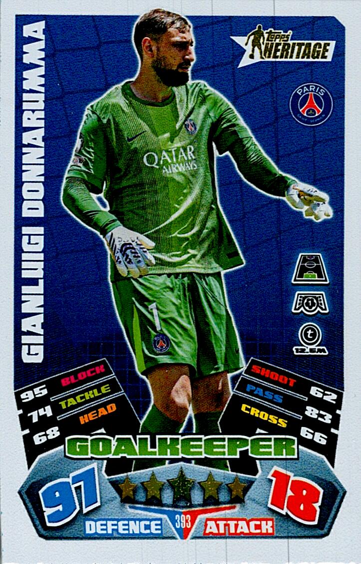 MATCH ATTAX CHAMPIONS LEAGUE 2025/2026 DONNARUMMA TOPPS HERITAGE Nº393