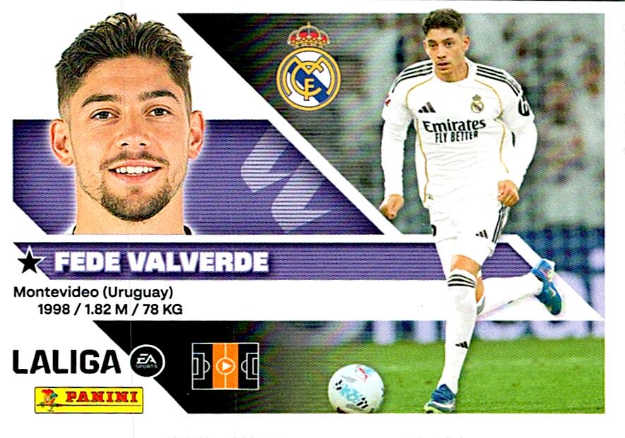 LIGA ESTE 2026/2027  REAL MADRID FEDE VALVERDE Nº12