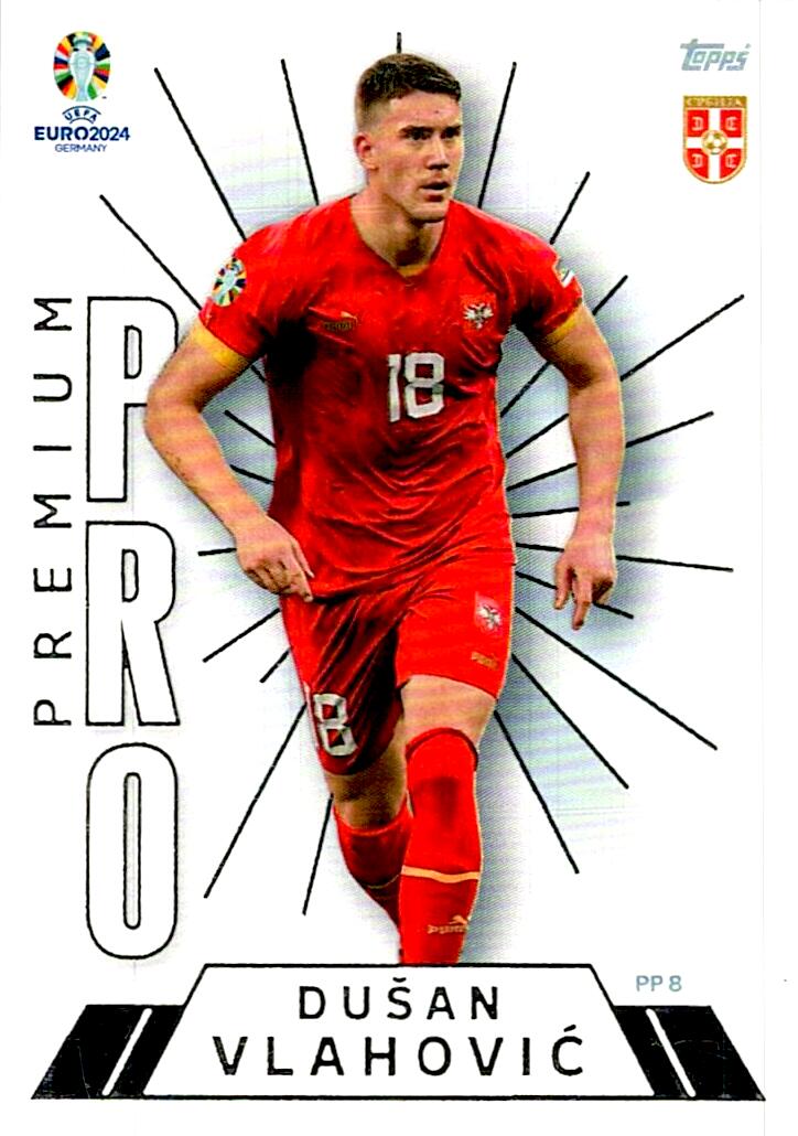 TOPPS UEFA EURO 2024 DUSAN VLAHOVIC PREMIUM PRO PP 8