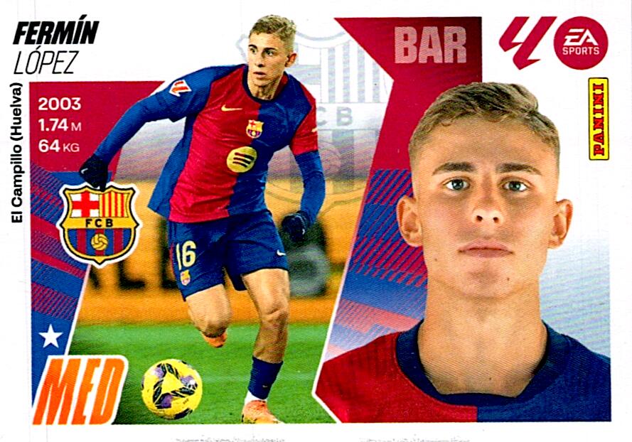 LIGA ESTE 2025/2026 FC BARCELONA FERMIN Nº13
