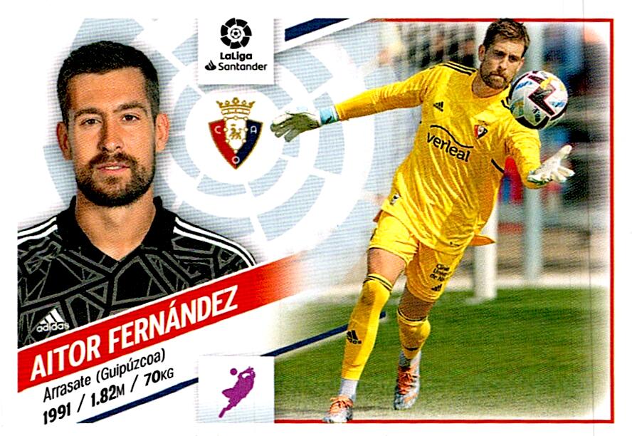 Cromo Liga Este 2022/2023 AITOR FERNANDEZ COLOCA Nº4BIS TERCERA EDICION