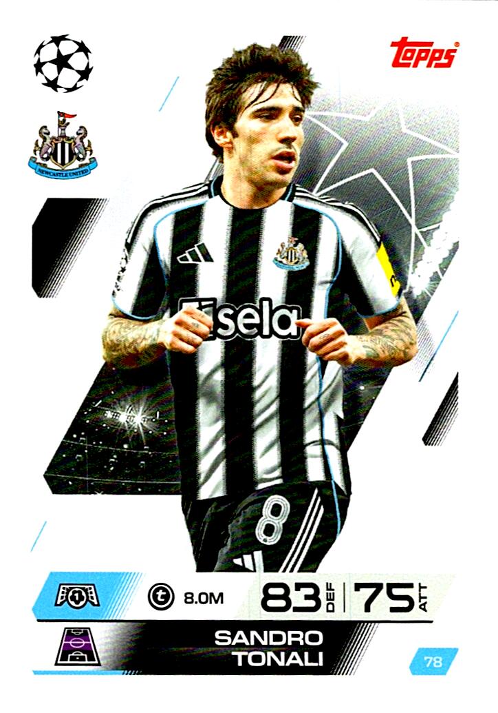 MATCH ATTAX CHAMPIONS LEAGUE 2025/2026 SANDRO TONALI Nº78