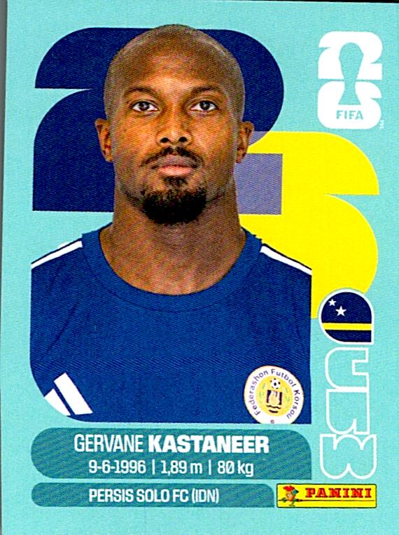 STICKERS FIFA WORLD CUP 2026 GERVANE KASTANEER NºCUW 19