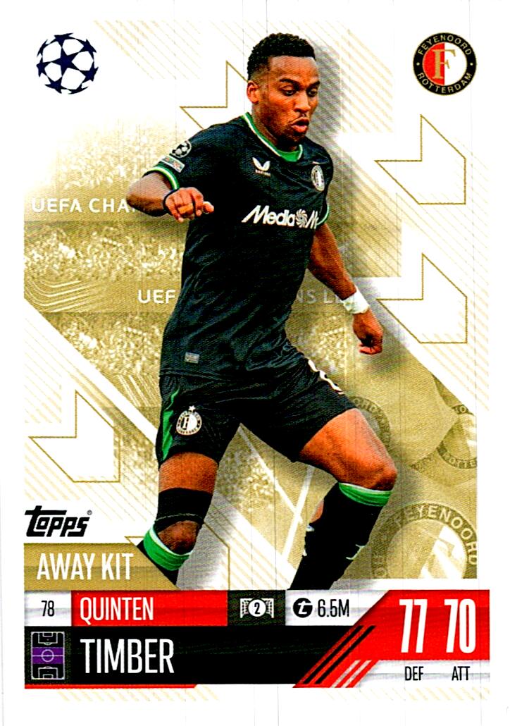 Match Attax Extra 2025 Quinten Timber nº78