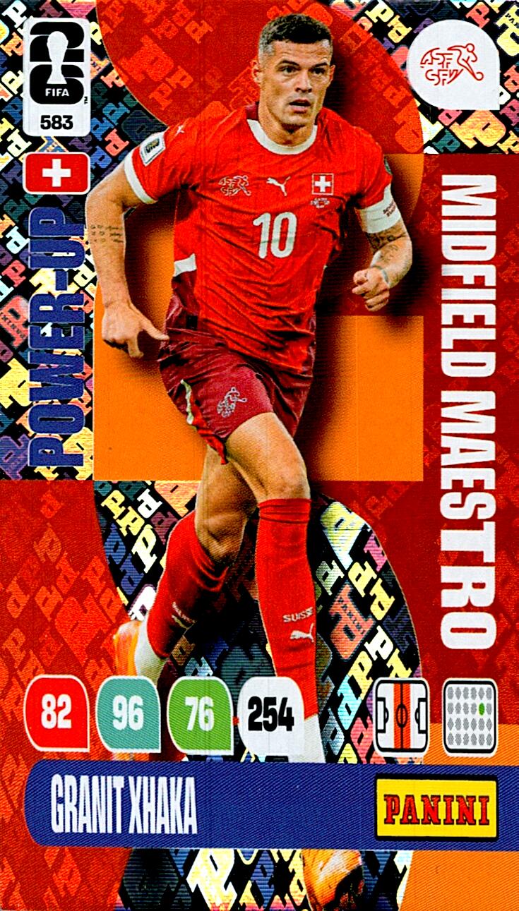 ADRENALYN WORLD CUP 2026 GRANIT XHAKA MIDFIELD MAESTRO Nº583