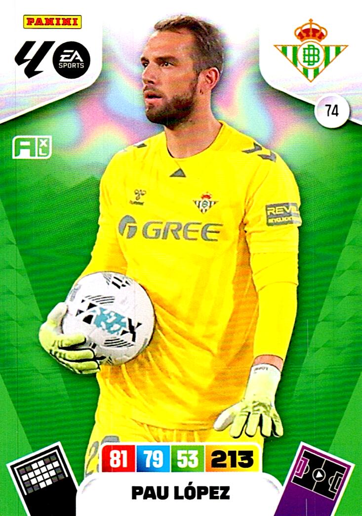 ADRENALYN LA LIGA 2025/2026 PAU LOPEZ REAL BETIS Nº74