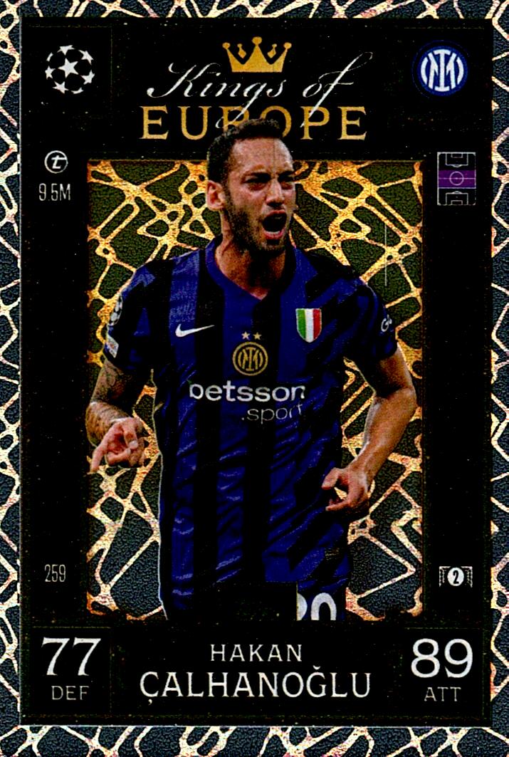 Match Attax Extra 2025 Hakan Calhanoglu Kings Of Europe nº259