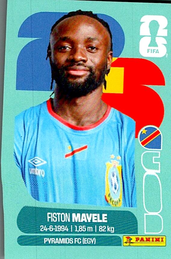 STICKERS FIFA WORLD CUP 2026 FISTON MAYELE NºCOD 18