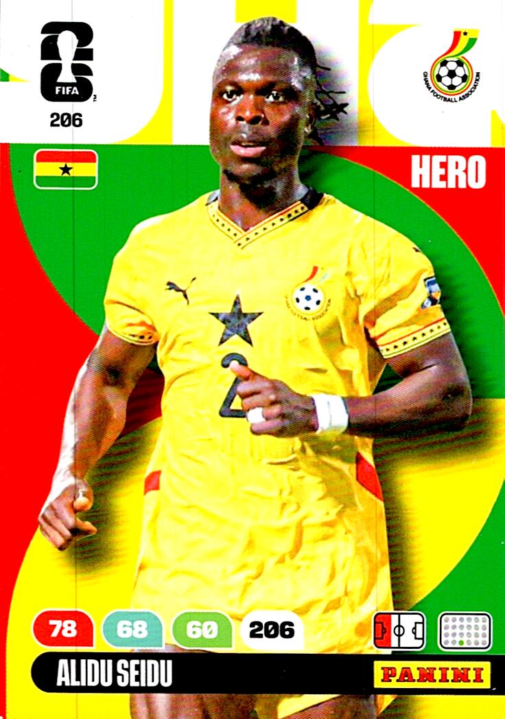ADRENALYN WORLD CUP 2026 ALIDU SEIDU GHANA Nº206