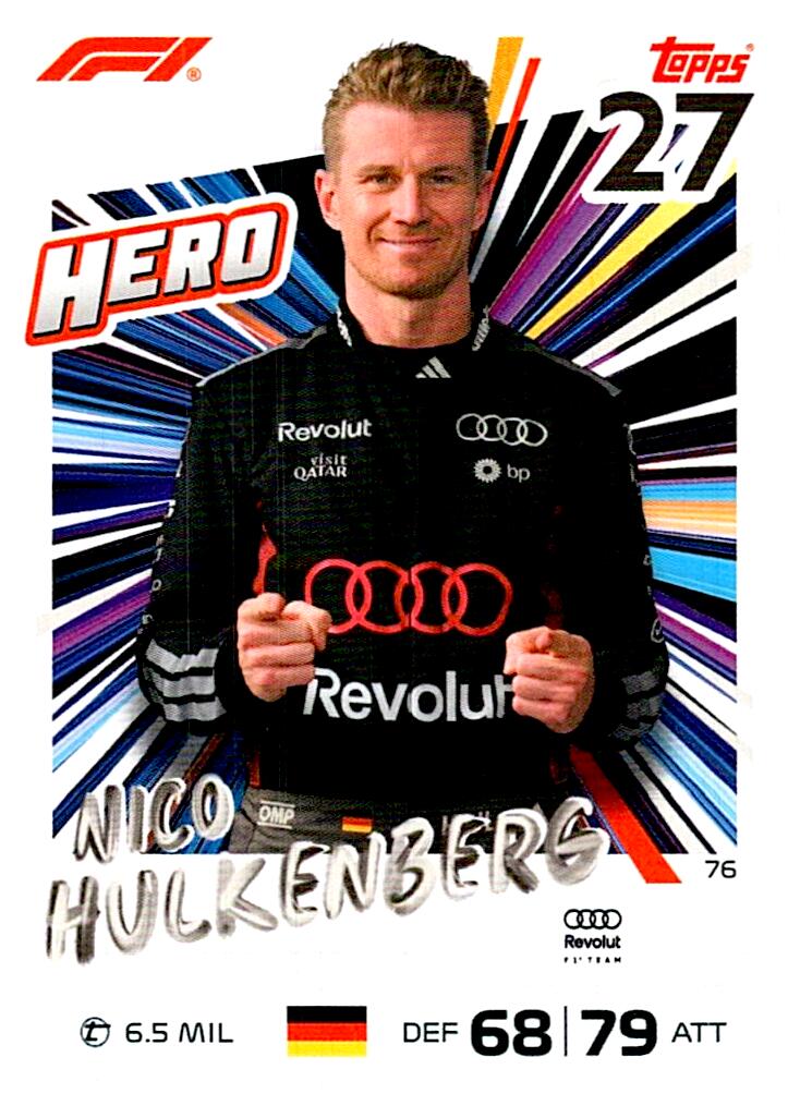 TURBO ATTAX FORMULA 1 2026 NICO HUYLKENBERG  Nº76