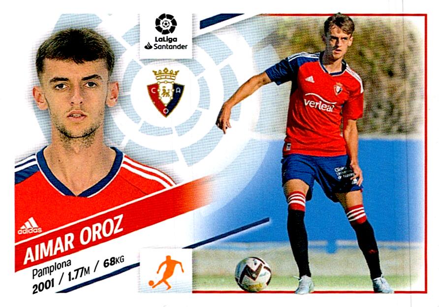Cromo Liga Este 2022/2023 AIMAR OROZ COLOCA Nº14BIS TERCERA EDICION