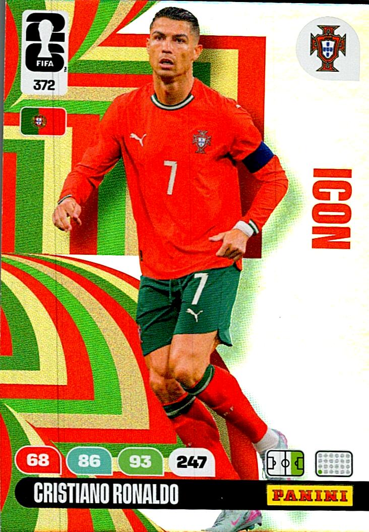 ADRENALYN WORLD CUP 2026 CRISTIANO RONALDO PORTUGAL ICON Nº372