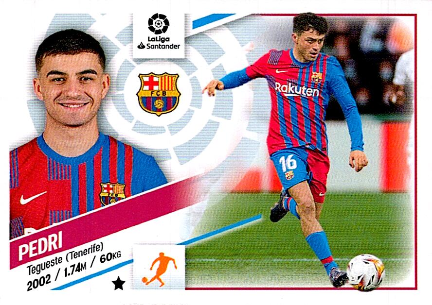 Cromo Liga Este 2022/2023 PEDRI FC BARCELONA Nº15