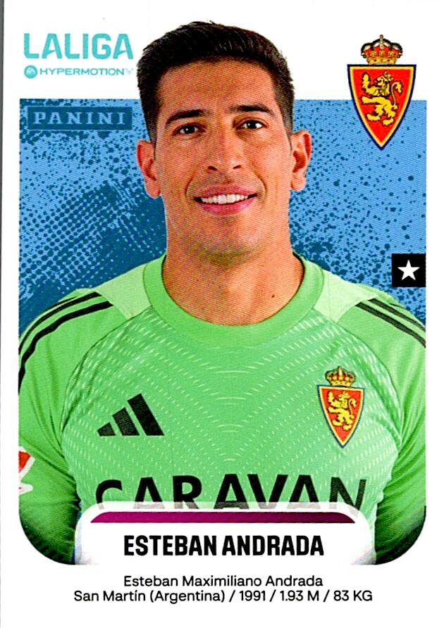LALIGA HYPERMOTION 2025-26 ESTEBAN ANDRADA ZARAGOZA Nº403