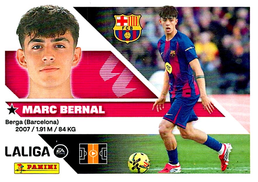 LIGA ESTE 2026/2027 MARC BERNAL FC BARCELONA Nº14