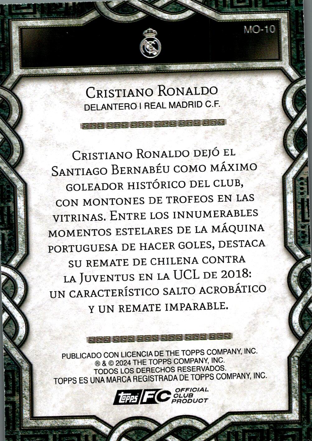 FAN SET REAL MADRID 2024/25 CRISTIANO RONALDO MONOLITH NºMO-10