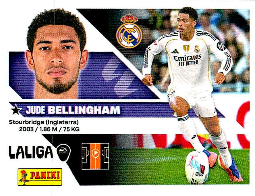 LIGA ESTE 2026/2027  REAL MADRID BELLINGHAM Nº14