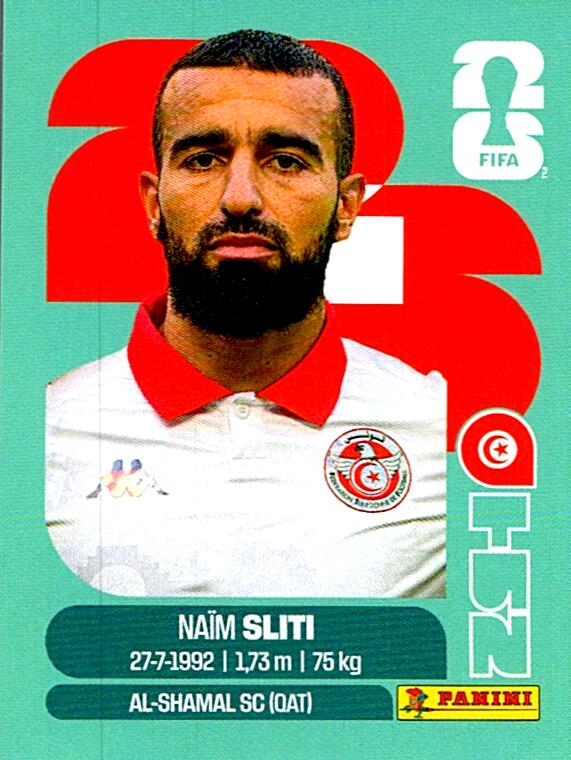 STICKERS FIFA WORLD CUP 2026 NAÏM SLITI NºTUN 20