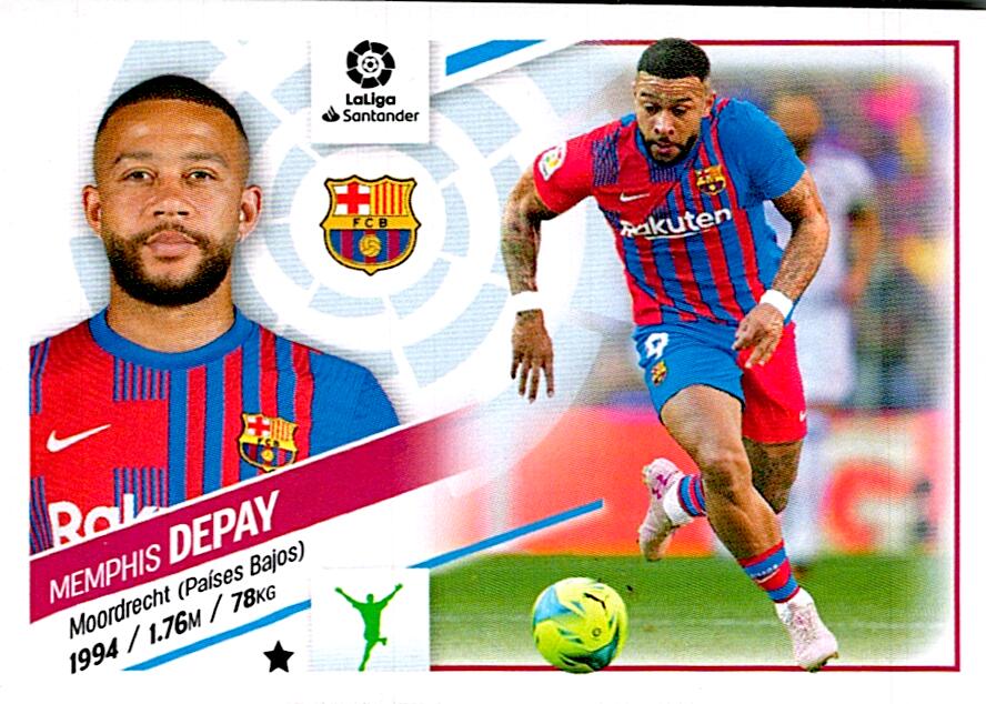 Cromo Liga Este 2022/2023 DEPAY FC BARCELONA Nº16