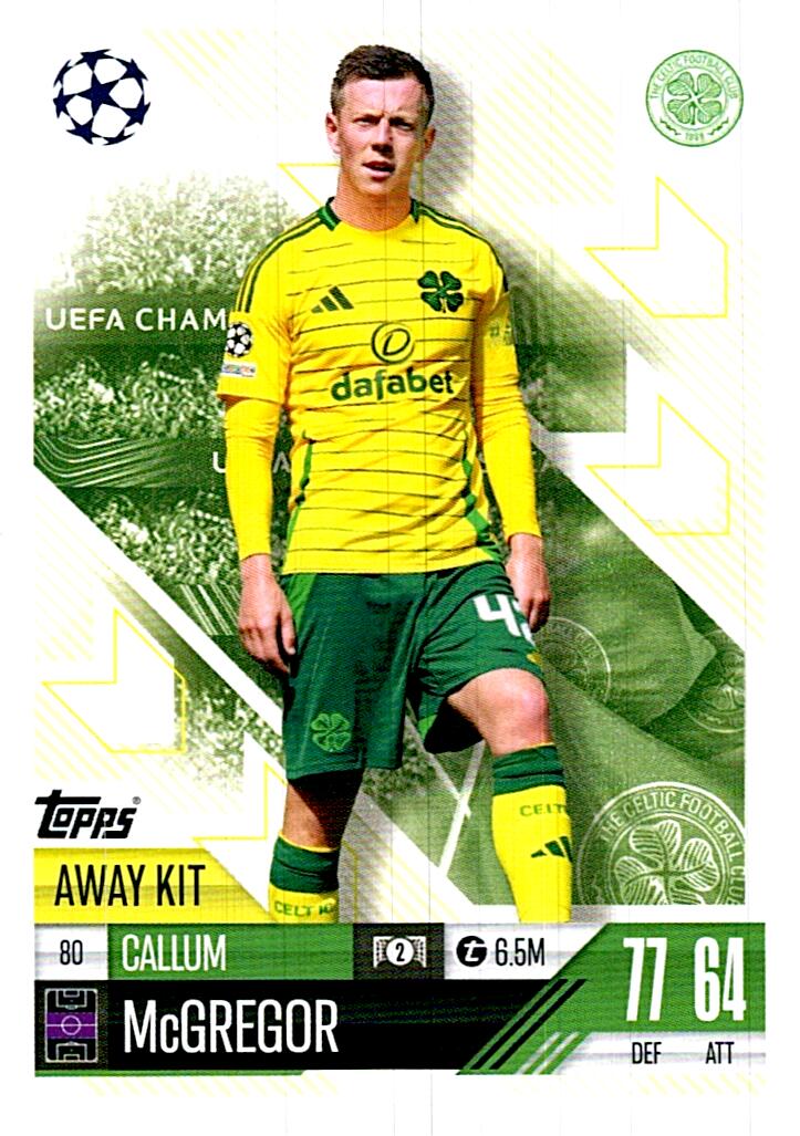 Match Attax Extra 2025 Callum McGregor nº80