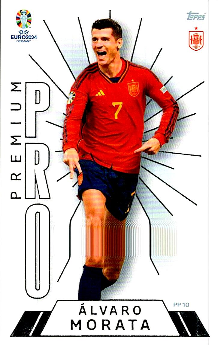 TOPPS UEFA EURO 2024 ALVARO MORATA PREMIUM PRO PP 10