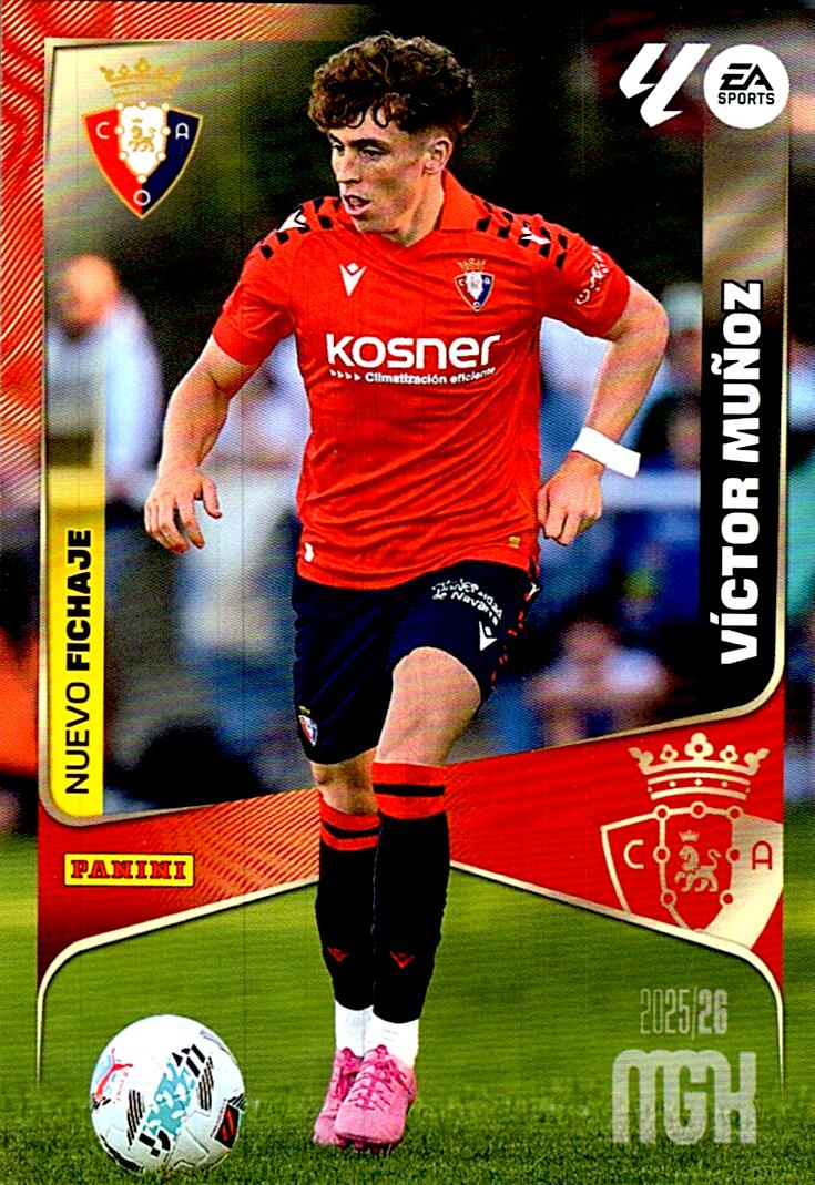MEGACRACKS 2025/2026 VICTOR MUÑOZ ULTIMO FICHAJE Nº455 SEGUNDA EDICION