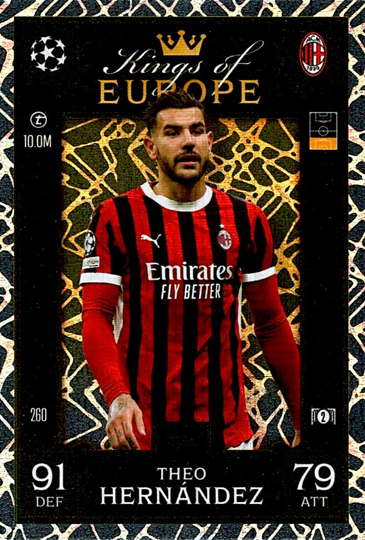 Match Attax Extra 2025 Theo Hernández Kings Of Europe nº260