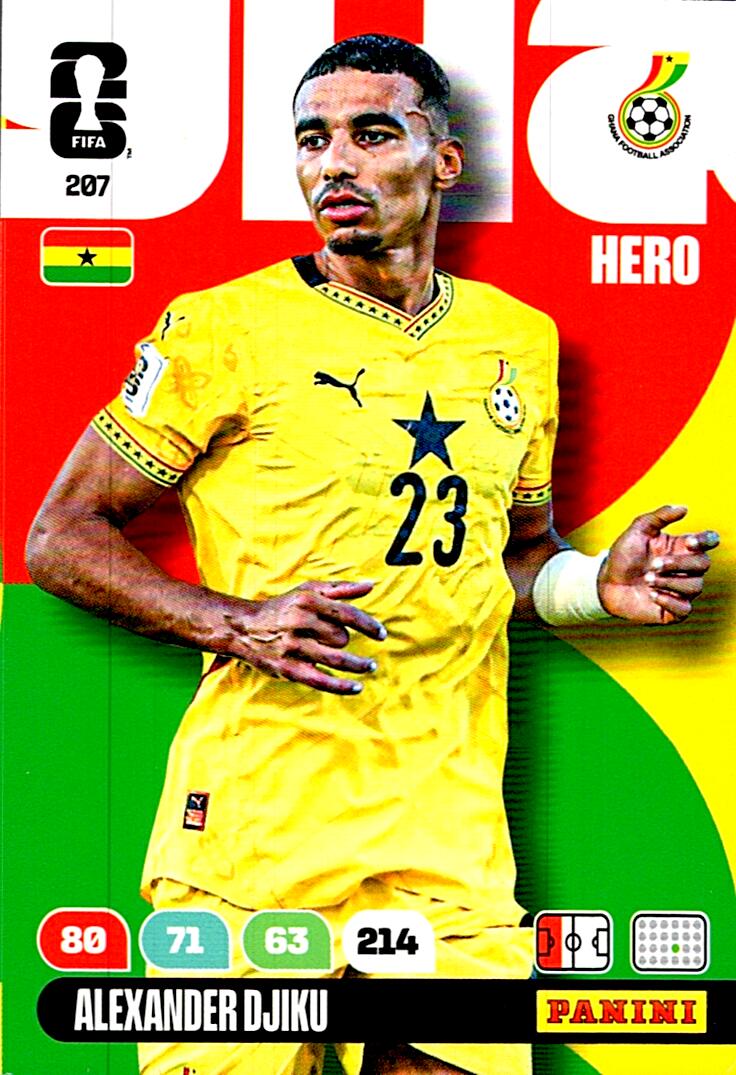 ADRENALYN WORLD CUP 2026 ALEXANDER DJIKU GHANA Nº207