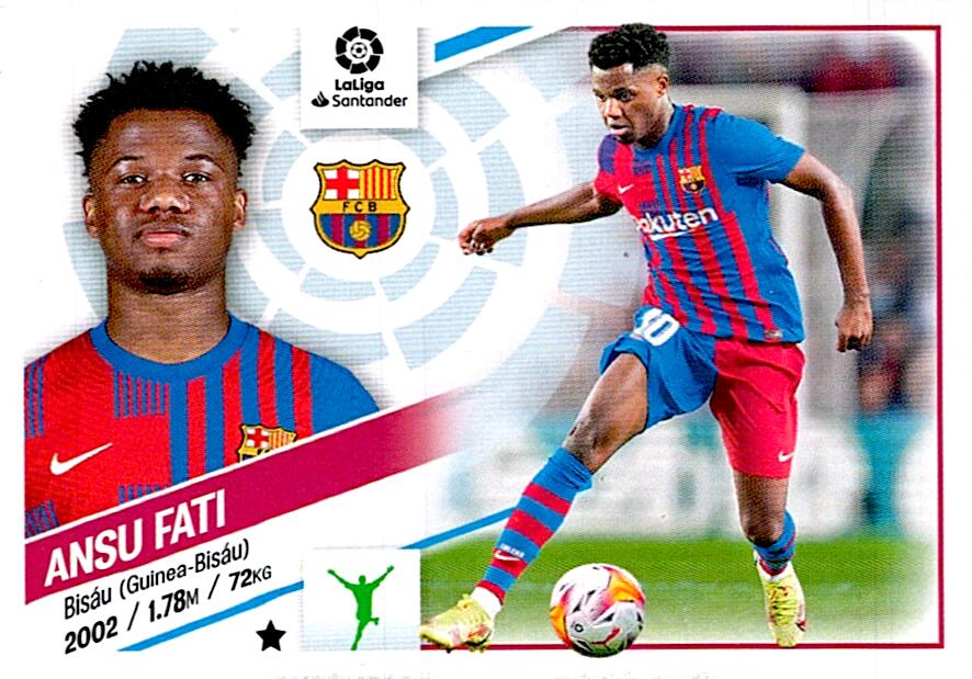 Cromo Liga Este 2022/2023 ANSU FATI FC BARCELONA Nº17