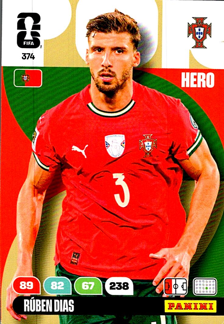 ADRENALYN WORLD CUP 2026 RUBEN DIAS PORTUGAL Nº374