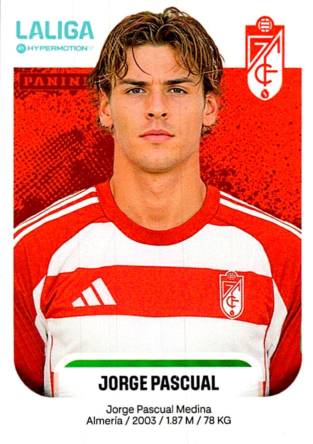 LALIGA HYPERMOTION 2025-26 JORGE PASCUAL GRANADA Nº228