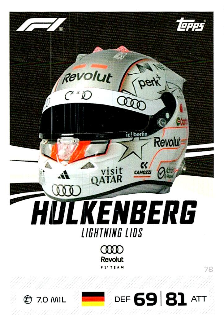 TURBO ATTAX FORMULA 1 2026 NICO HUYLKENBERG  Nº78