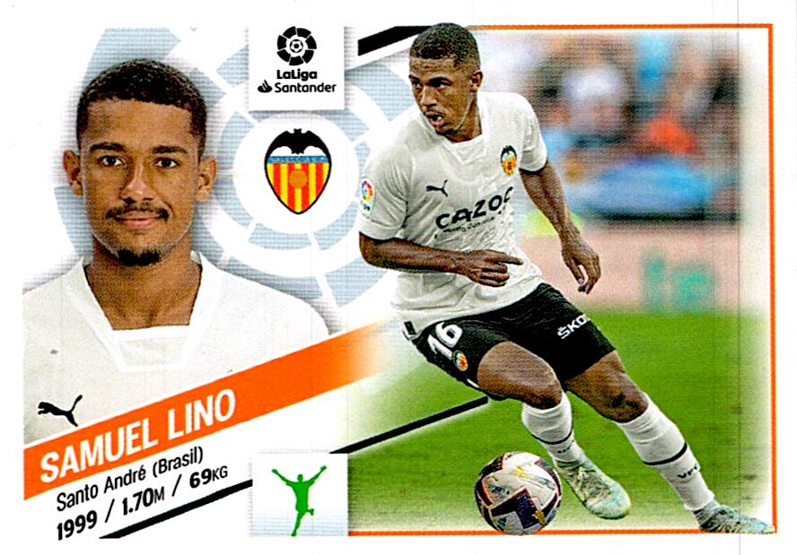 Cromo Liga Este 2022/2023 SAMUEL LINO COLOCA Nº17BIS TERCERA EDICION