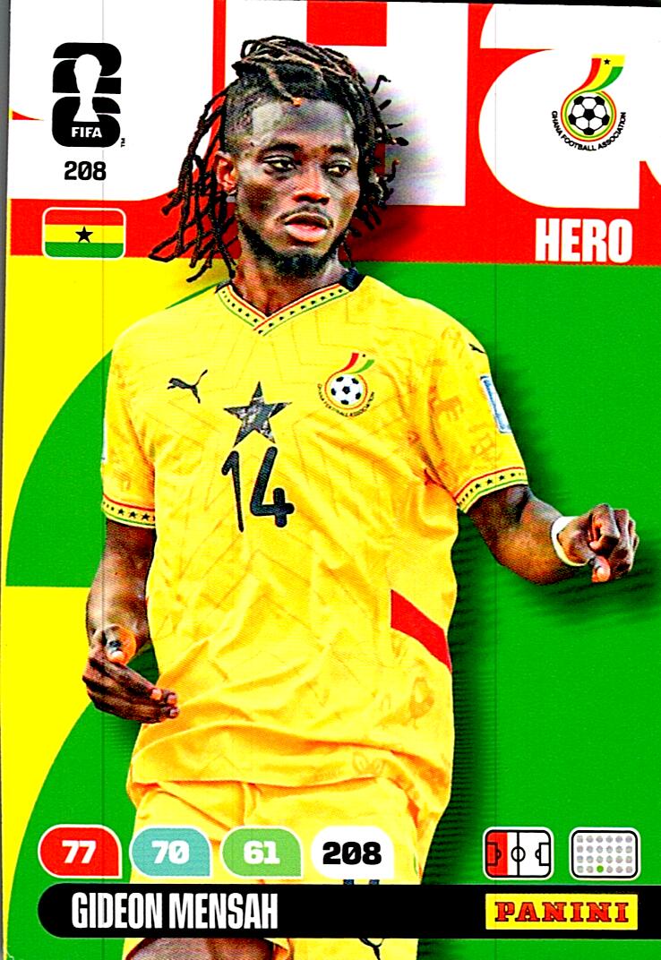 ADRENALYN WORLD CUP 2026 GIDEON MENSAH GHANA Nº208