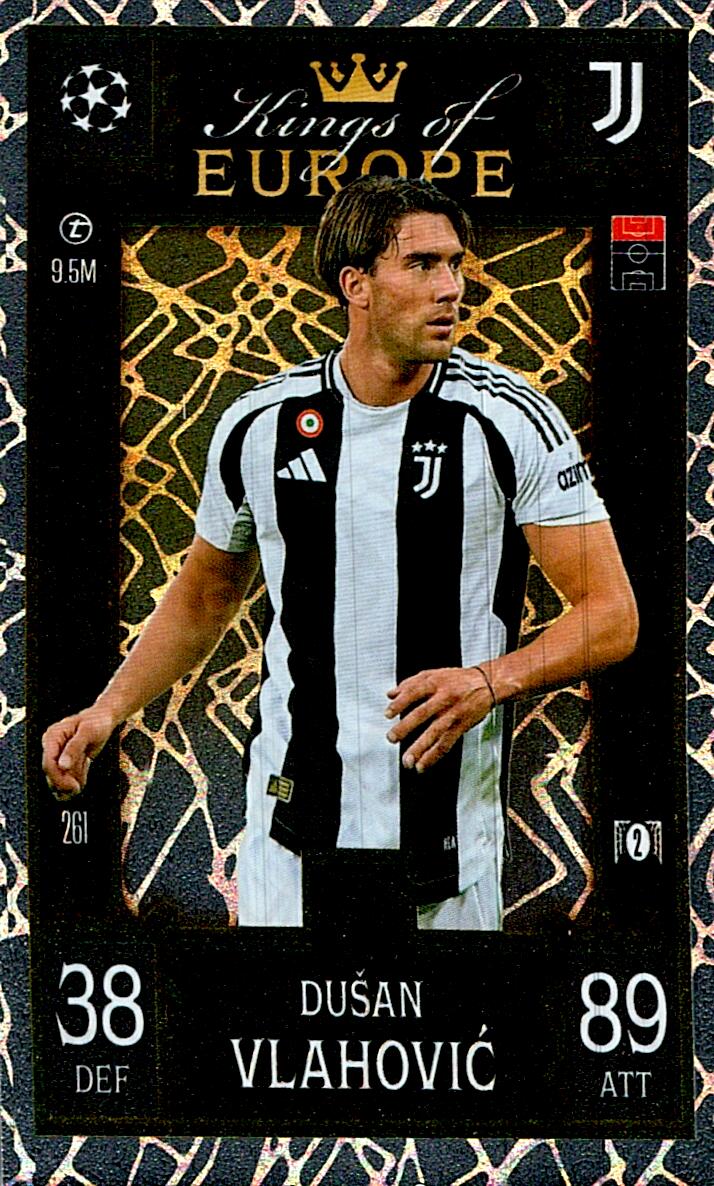 Match Attax Extra 2025 Dusan Vlahovic Kings Of Europe nº261