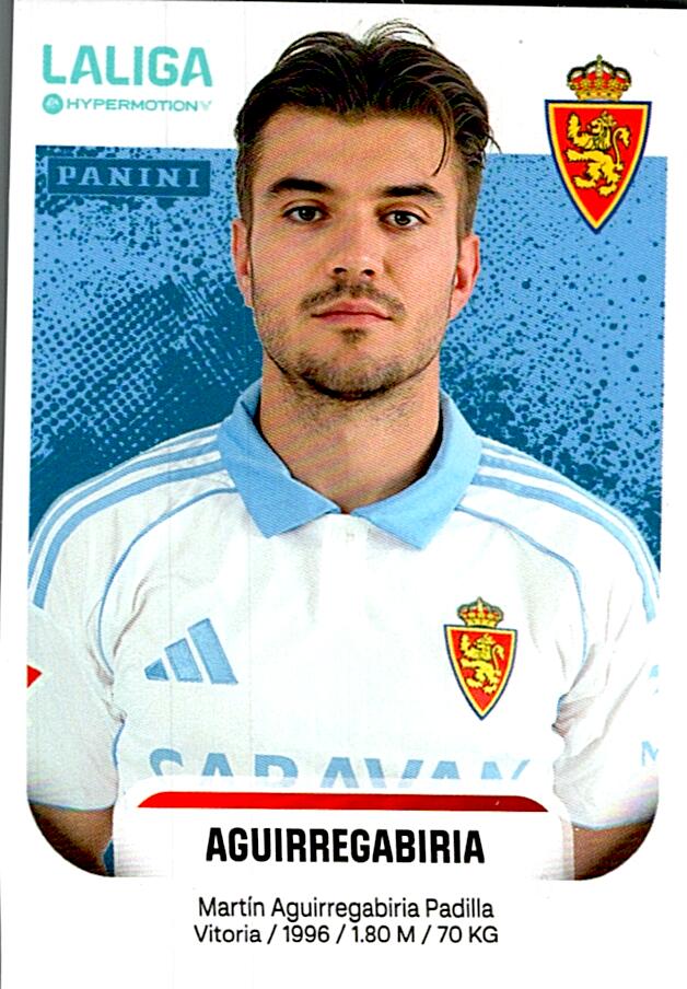 LALIGA HYPERMOTION 2025-26 AGUIRREGABIRIA ZARAGOZA Nº405