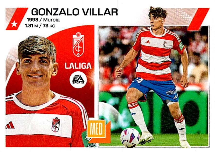 LIGA ESTE 2023/24 GONZALO VILLAR GRANADA CF Nº12 BIS COLOCA TERCERA EDICION