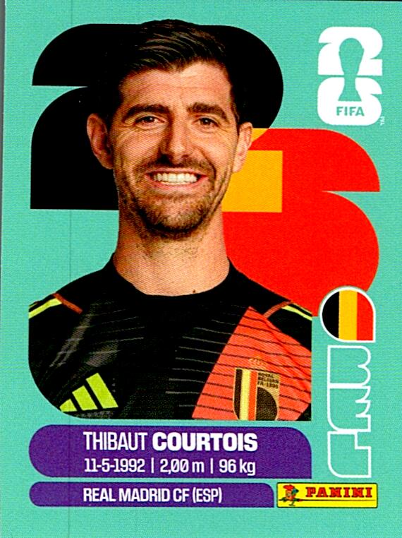 STICKERS FIFA WORLD CUP 2026 THIBAUT COURTOIS NºBEL 2
